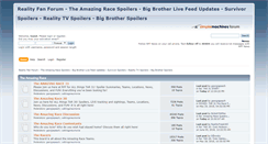 Desktop Screenshot of forum.realityfanforum.com