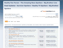 Tablet Screenshot of forum.realityfanforum.com
